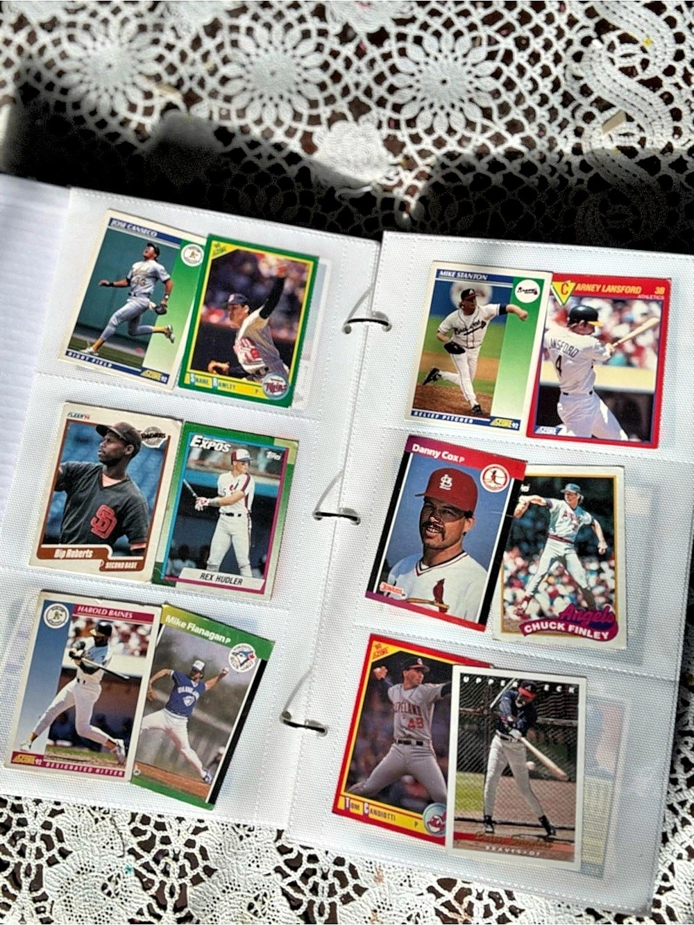 Baseball Card Collection with Binder and Tin